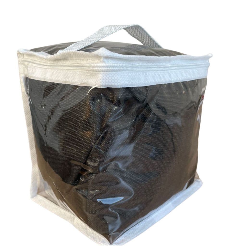 Organizador Multiuso Cubo Organizadora De Guarda Roupa Flexivel Com Ziper 20x15x20 cm Pequeno