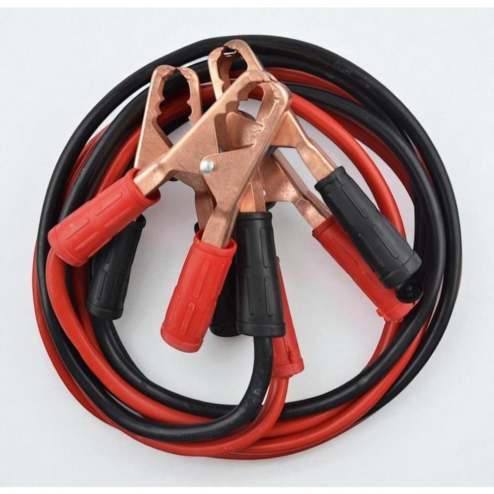 Kit Cabos Recarga Bateria Automotiva 600 Amp Alta Capacidade 2,5 Metros Cabo Chupeta Veicular