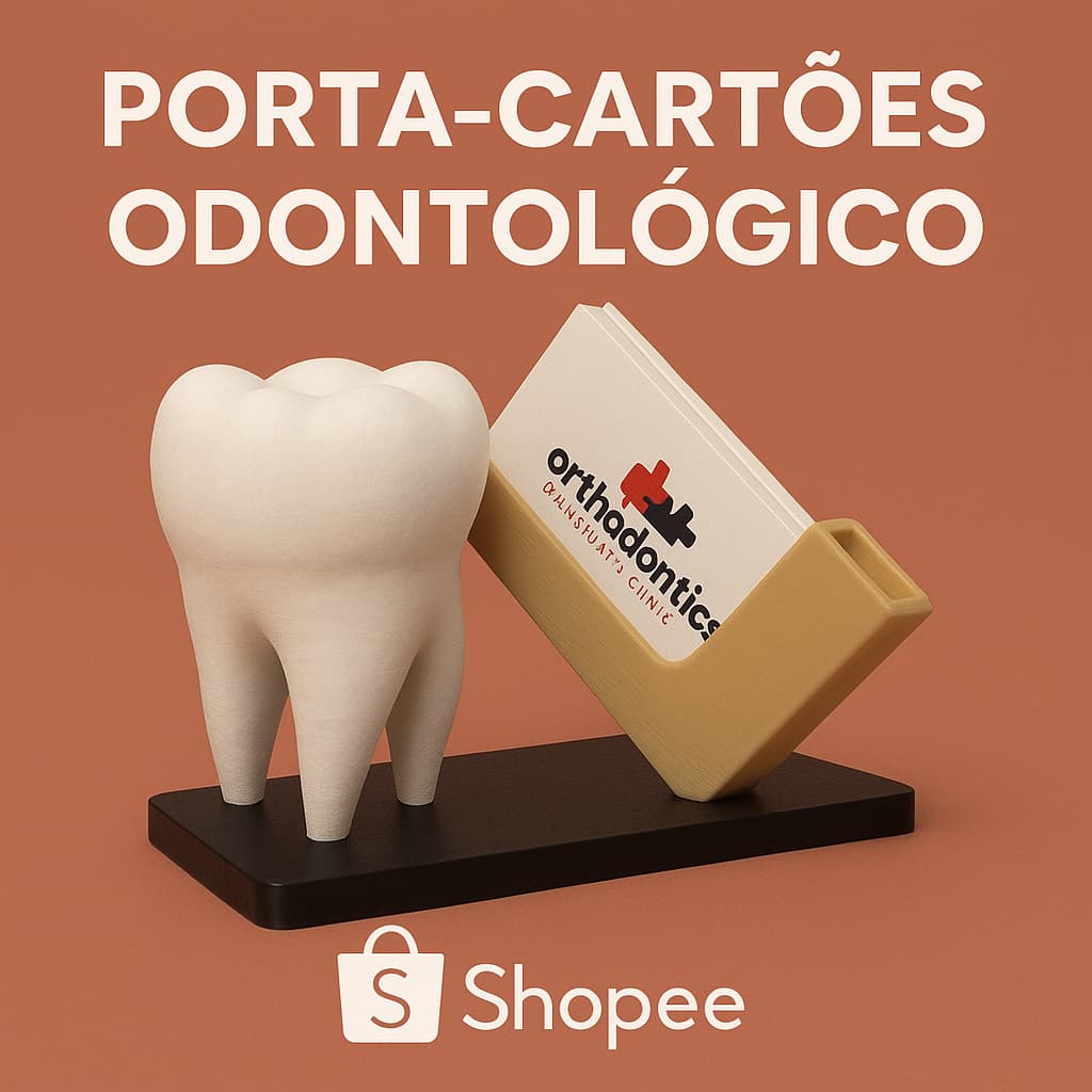 🦷 Porta-cartões em formato de dente – Ideal para dentistas e clínicas odontológicas / decoração 🦷