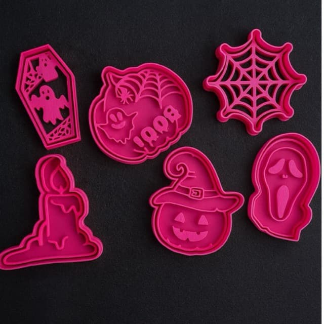 Cortador Biscoito Molde Forma HALLOWEEN Marcador Carimbo Pasta Americana Massa Impressao 3d