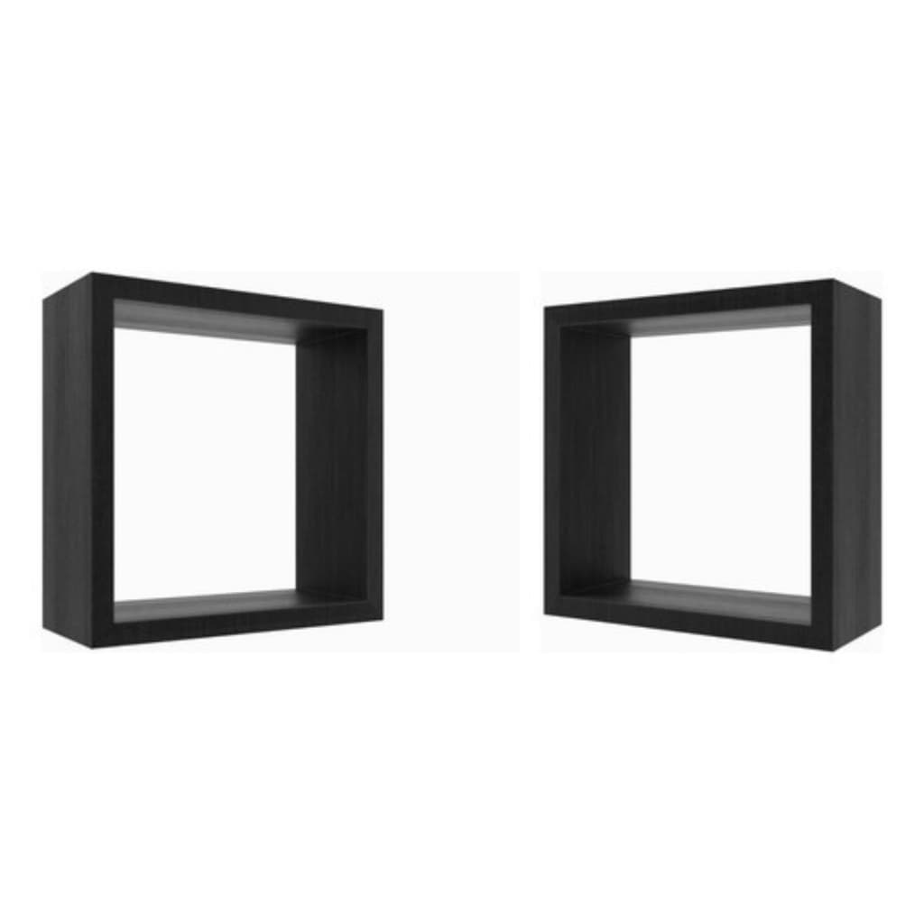 Nicho Decorativo Kit Com 2 Unidades, Grande 30x30x10 Preto