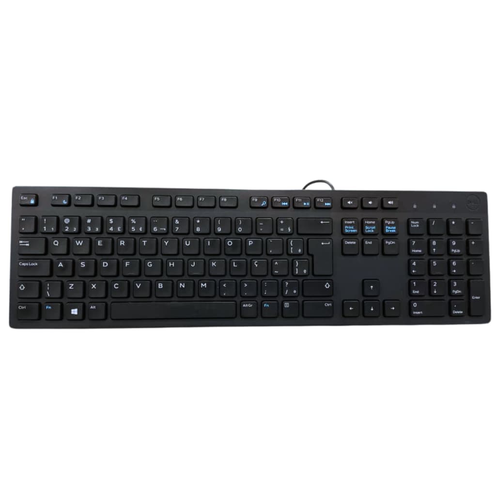 Teclado Dell KB216 Com Fio USB ABNT2 Multimídia Preto