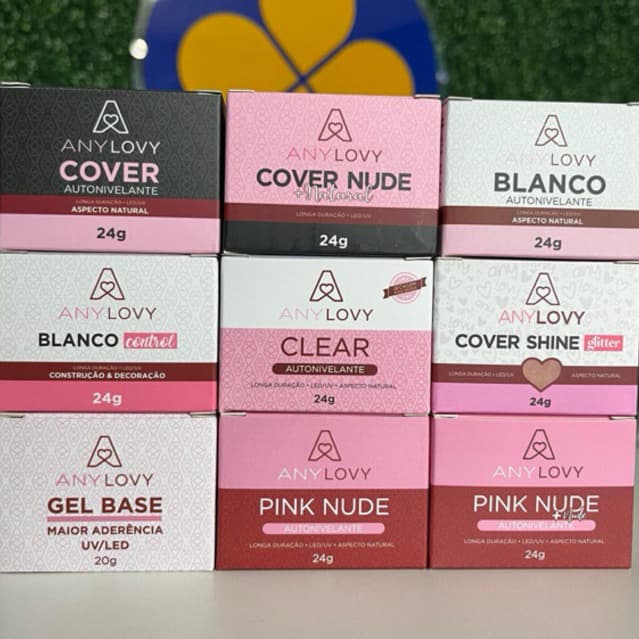 Gel Anylove- 24g Construtor Alongamento de Unha Postiça Acrigel Molde F1 Maicure