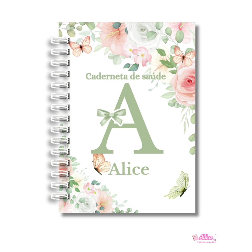 Caderneta de vacinação- caderneta de saúde- menina- personalizada