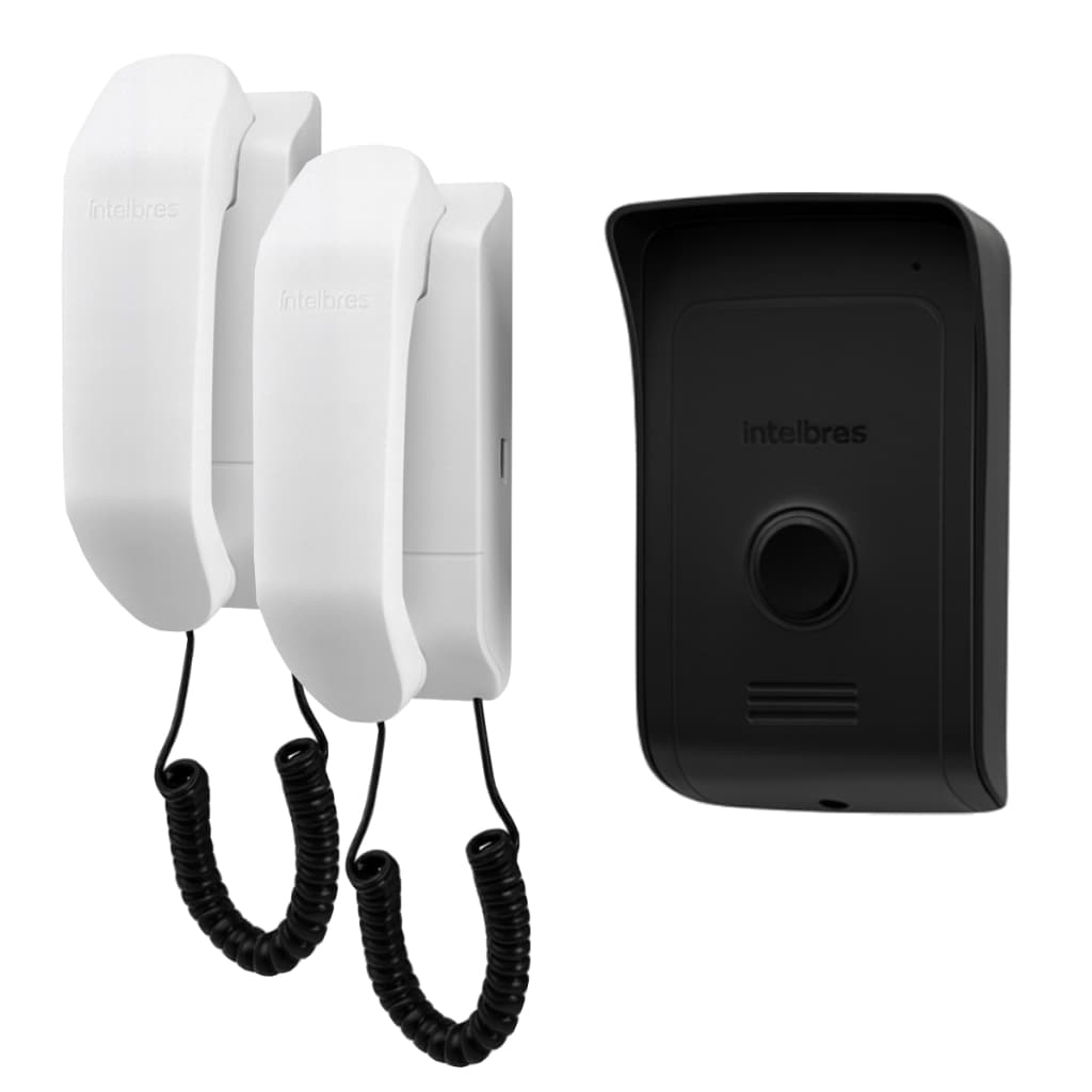 Porteiro Residencial Ipr 8010 com 2 telefones Intelbras