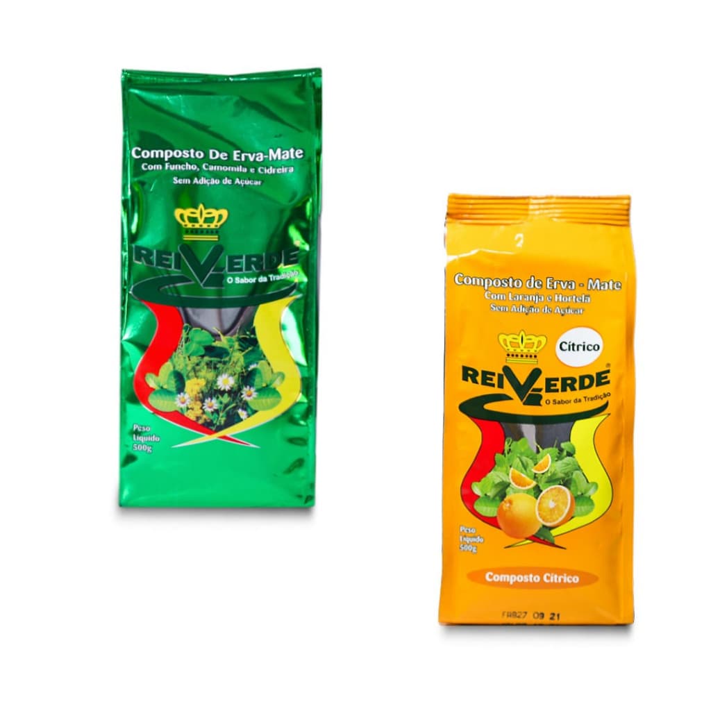 COMPOSTO DE ERVA MATE REI VERDE COM CHÁS 500G
