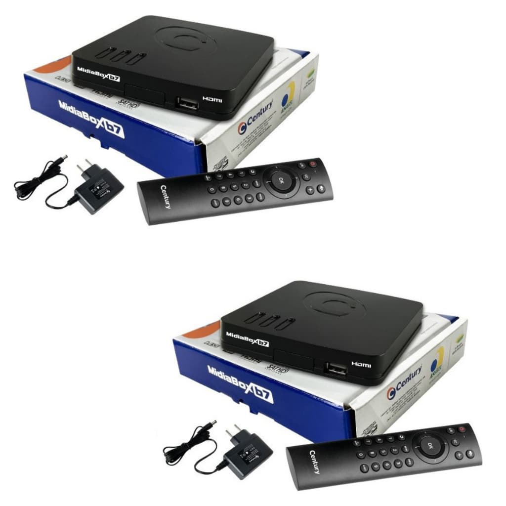 Kit com 2 Receptor Century Midiabox B7