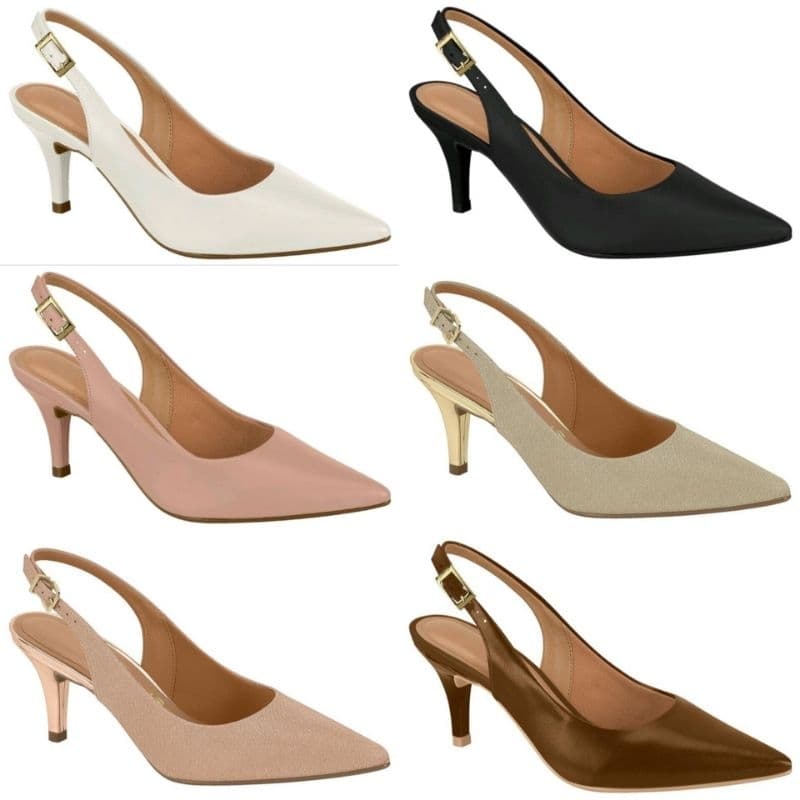 Scarpin Sandália Feminino Vizzano Slingback 1185700