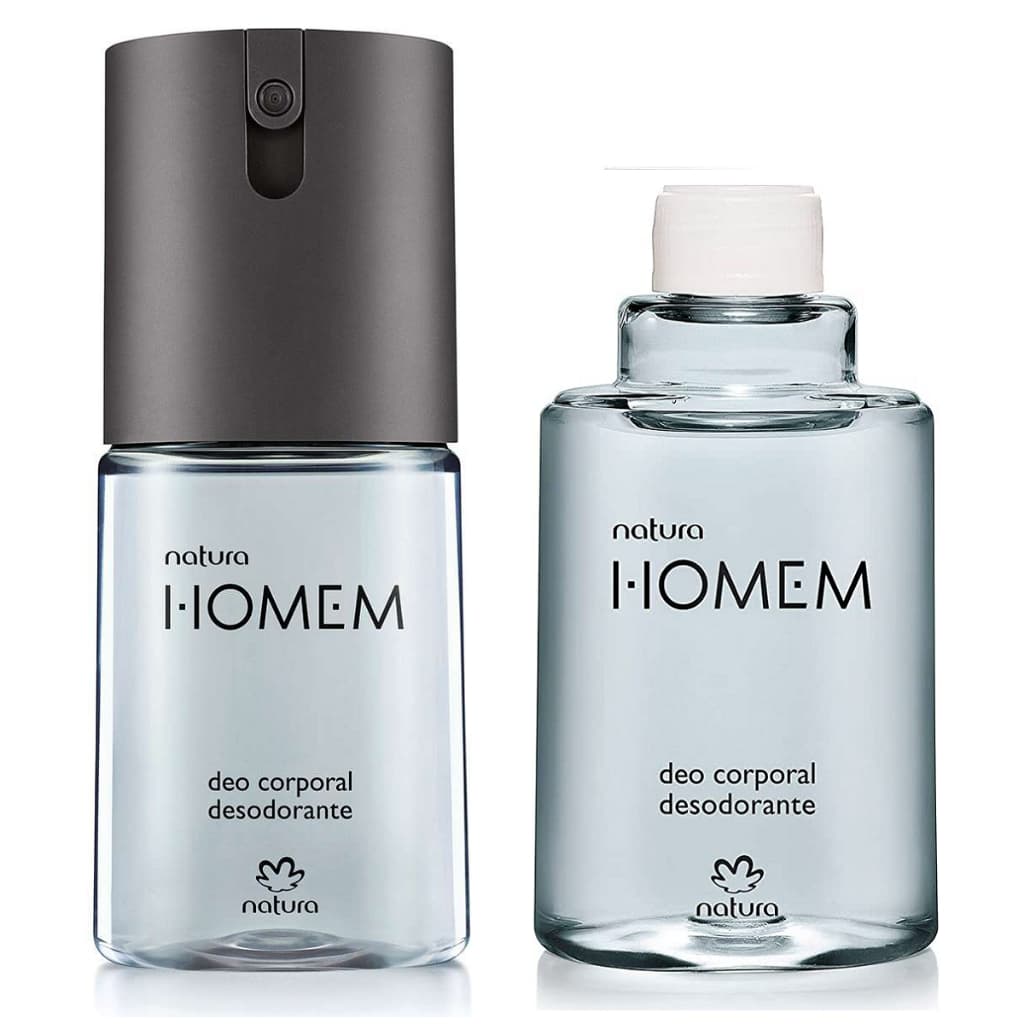 Natura Homem Deo Corporal e Refil Kit 100ml