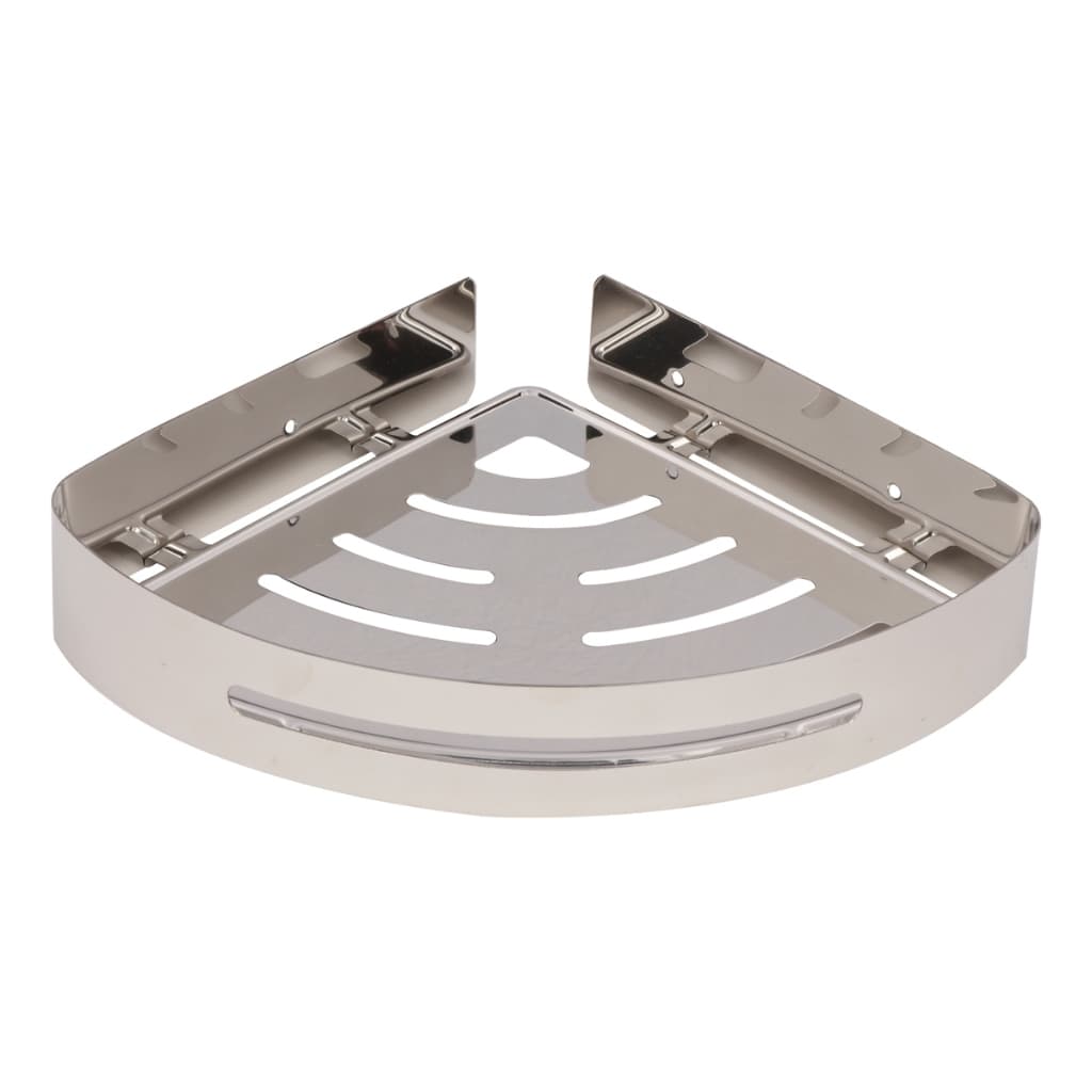 Suporte shampoo de canto parede banheiro Aço inox Cromado