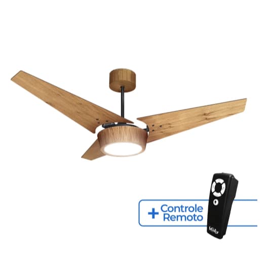 Ventilador de Teto Taípe LED 18W com Controle Remoto Ventex 220V