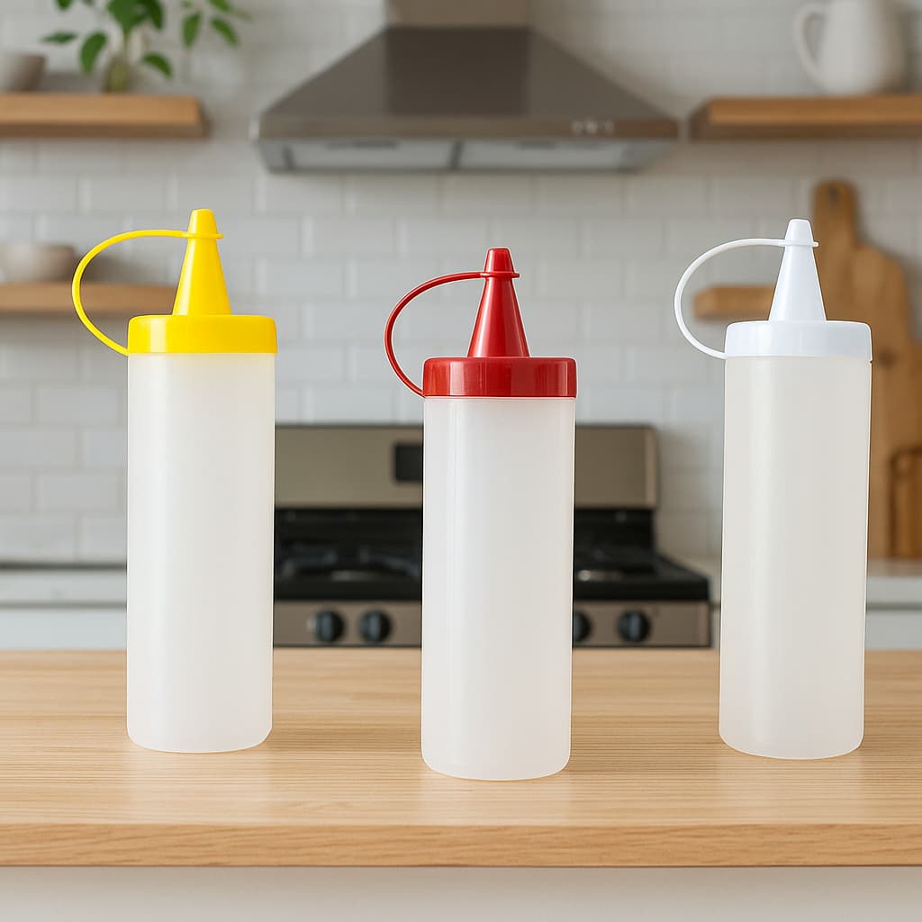 Bisnaga Para Lanchonete Maionese Ketchup Mostarda 250ML | 3/5/10 Unidades