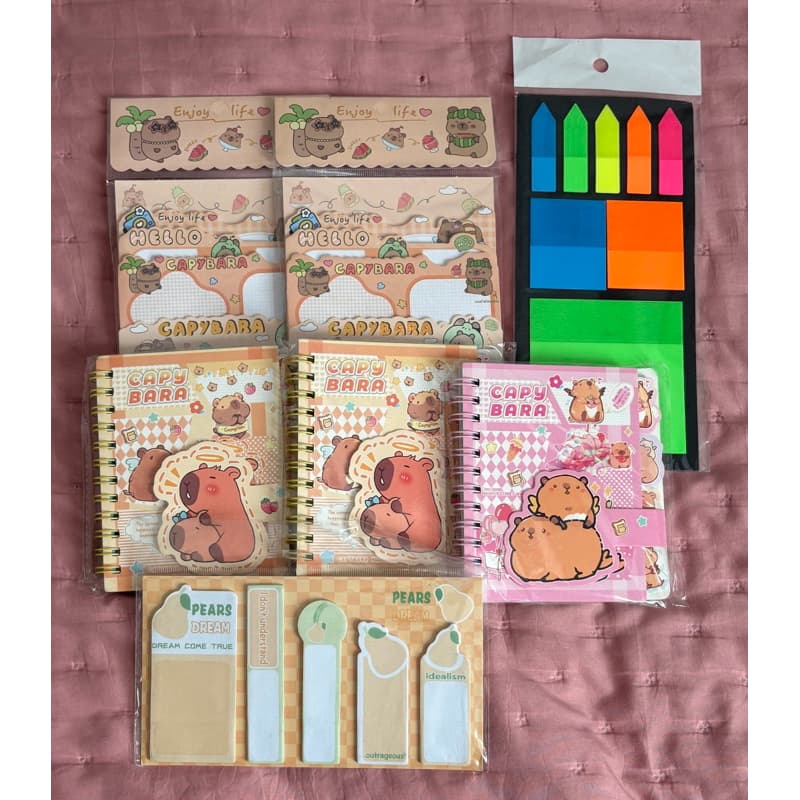 Post It Anotação Caderno Capivara Papelaria Material Escolar