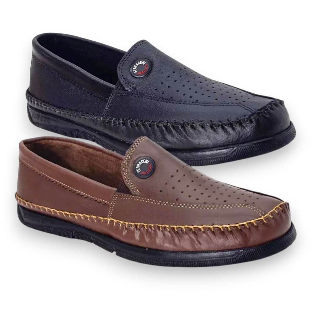 Kit com 2 Mocassins Masculinos Casuais de Alta Qualidade e Conforto