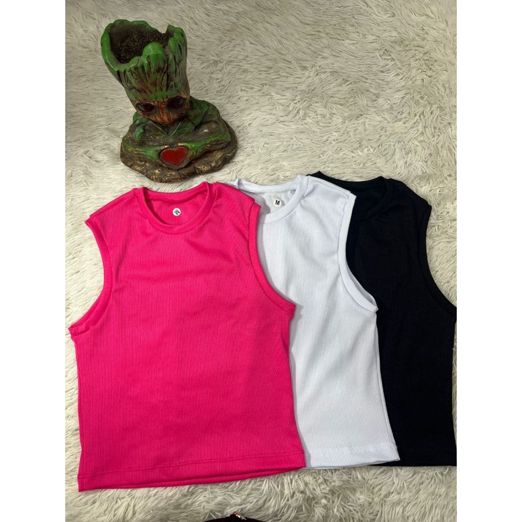 Blusa Feminina Cropped Regata Para Verão Croped Justa no Corpo Blusa Cropedi (=02)