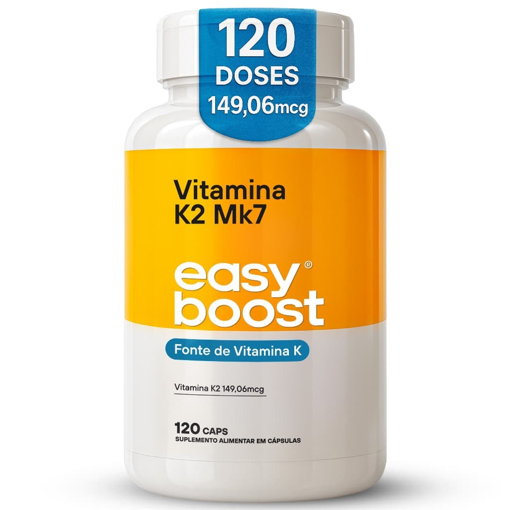 Vitamina K2 Mk7 Easy Boost 149,06mcg Menaquinona7 120 Caps