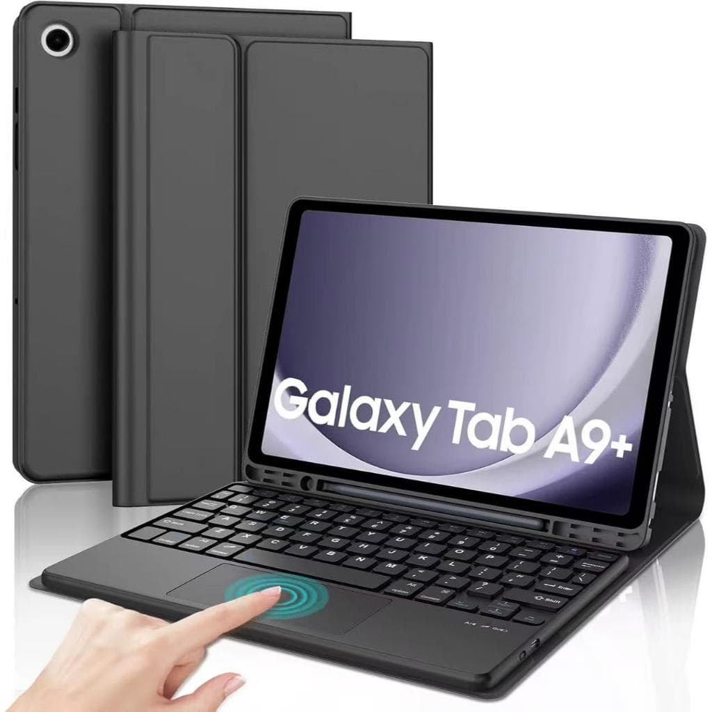 Capa Para Tab Galaxy A9 Plus/A11PLUS Com Teclado Couro Sintetico Usb Dobravel Suporte Caneta-11 polegadas