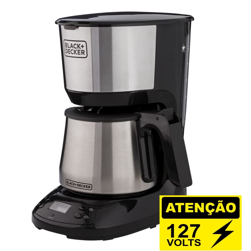 Cafeteira Programável Black Decker Cm250 Jarra Inox - 127v