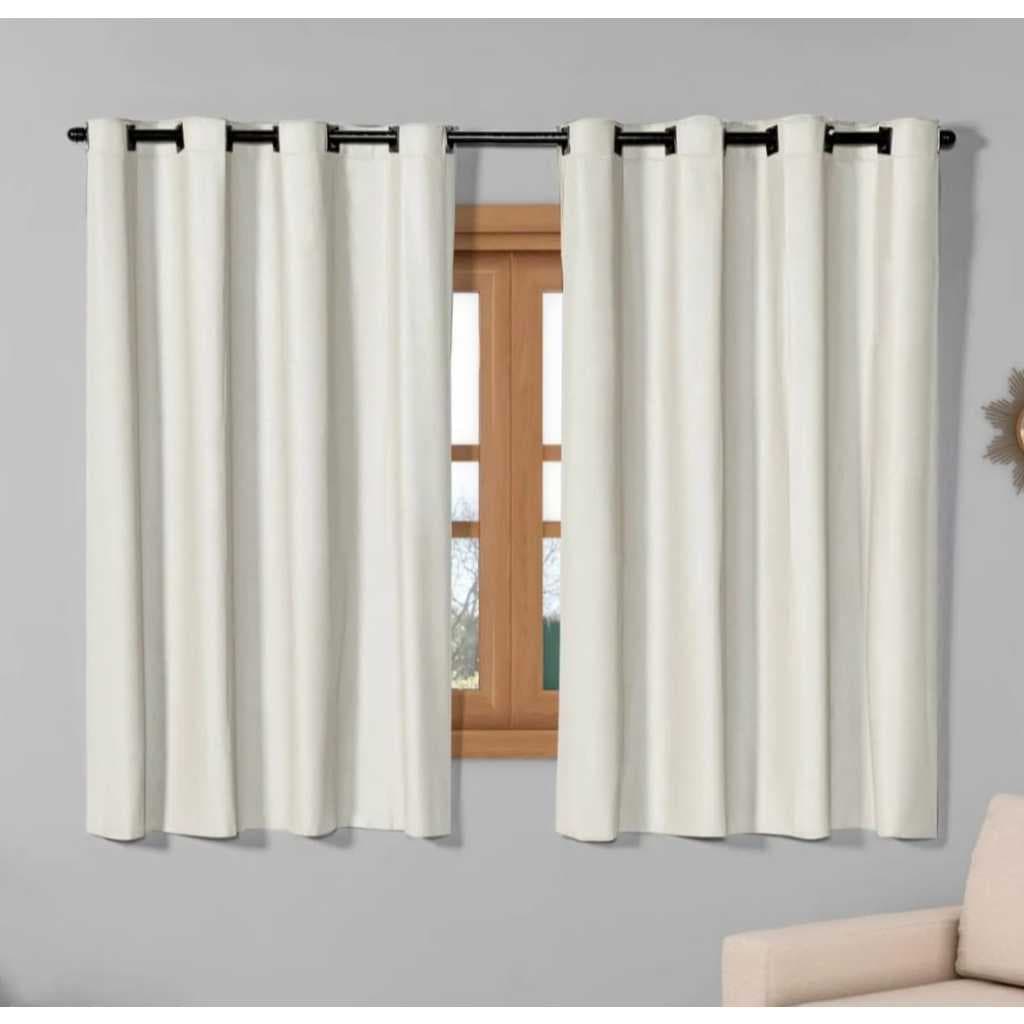 CORTINA BLACKOUT PVC 2,60L X 1,70A PLASTICA BEGE AREIA