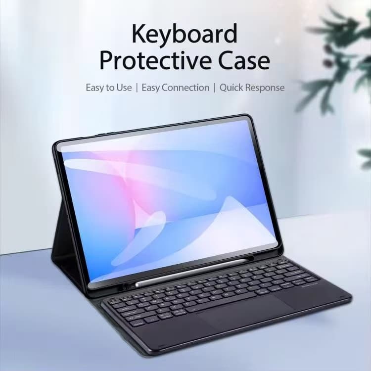Capa Para Tab Galaxy S9/S9FE/S10FE Com Teclado Couro Sintetico Usb Dobravel Suporte Caneta