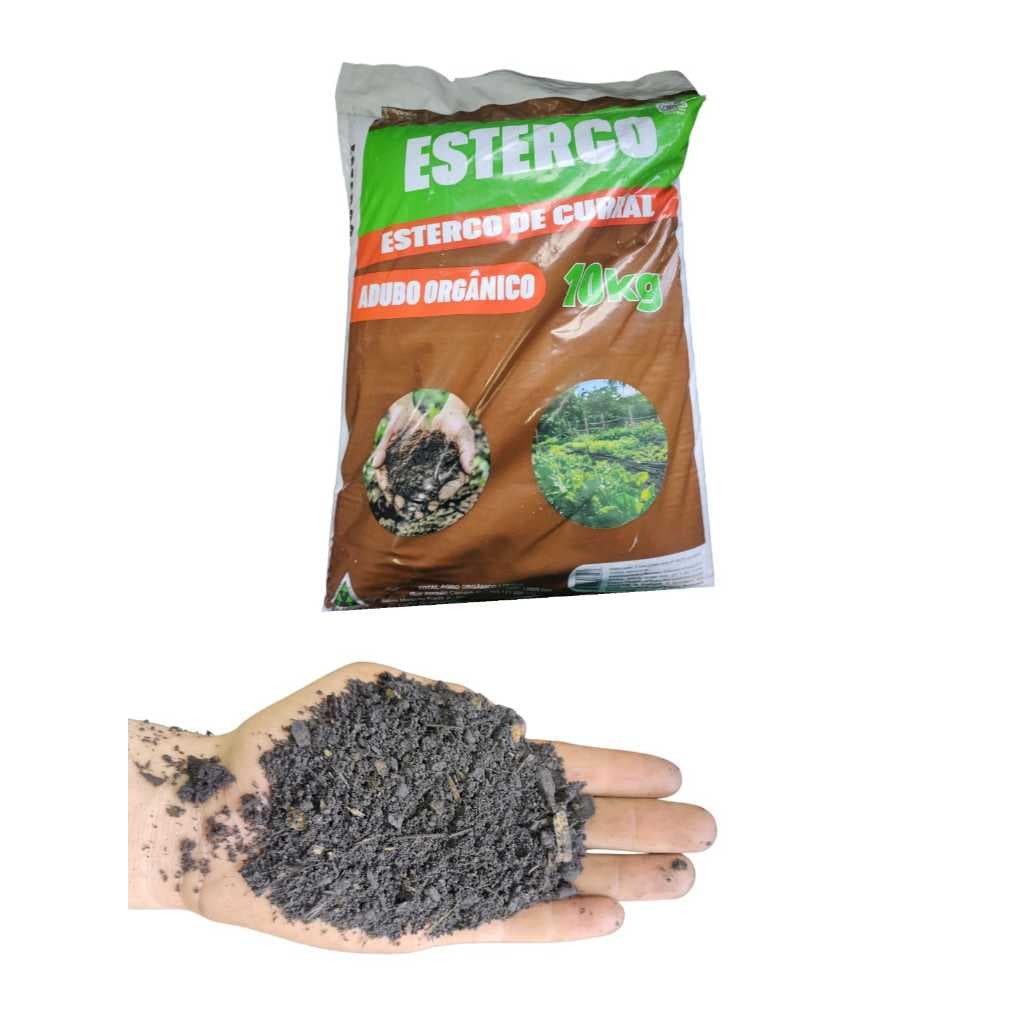 Esterco de Curral 10 kg sem cheiro Total Agro