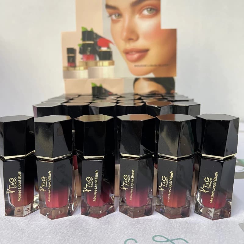 Blush Líquido 6 Cores Veludo Liso Mate Rosa-T&G Tango