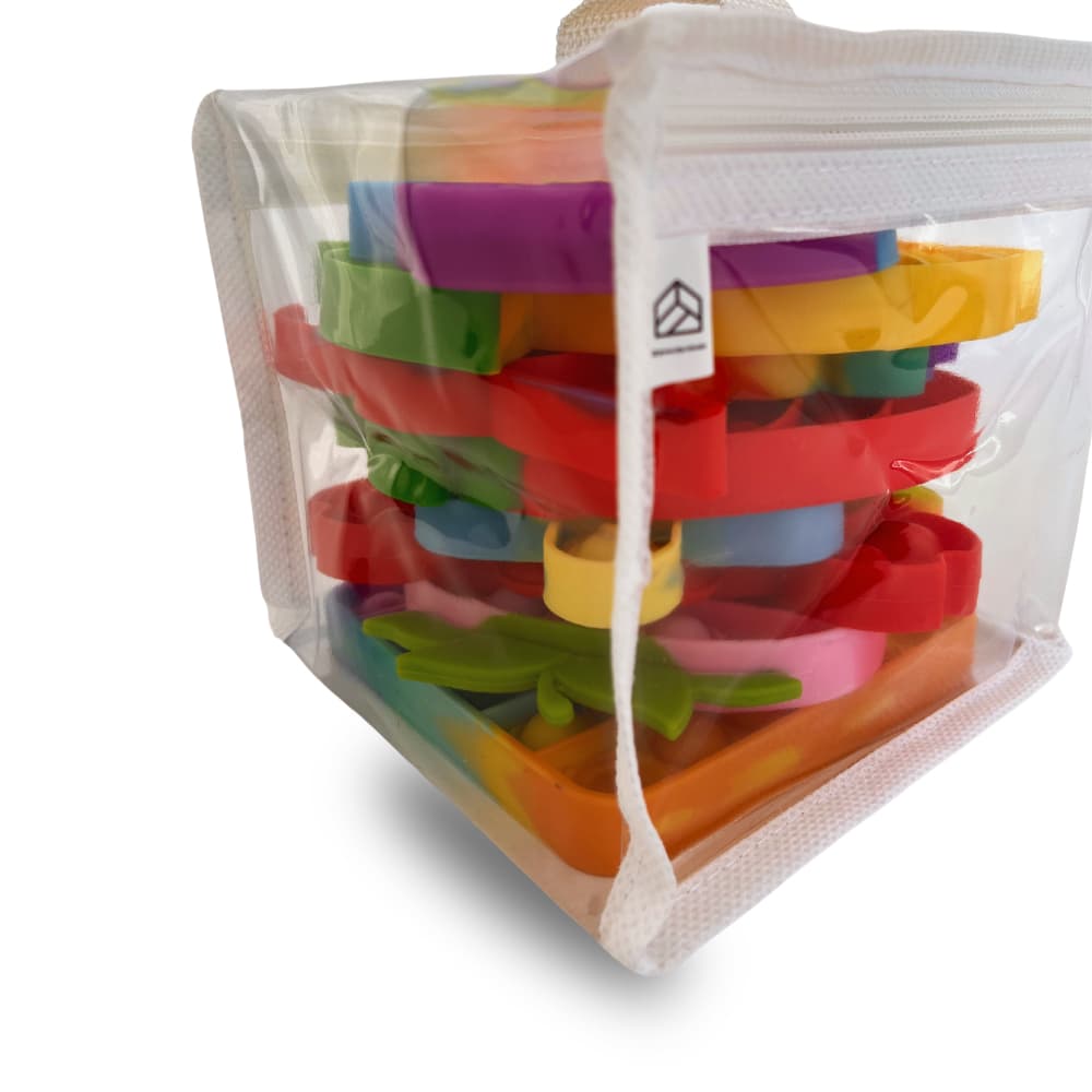 Caixa Organizadora De Pvc Com Viés Nas Bordas 15x15x15 Cor Transparente