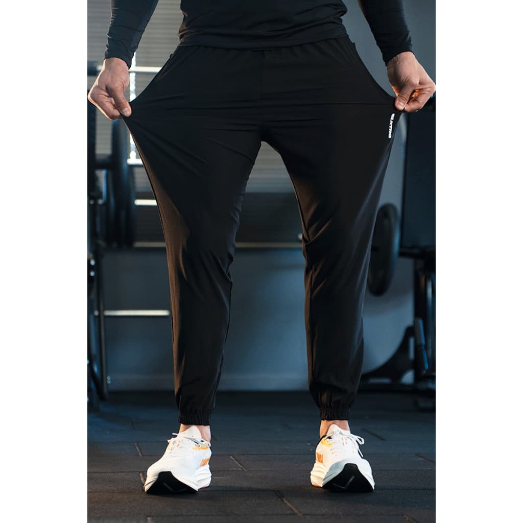 Calça Jogger Masculina com elastano Dry Fit Ziper nos bolsos Esportiva de Treino