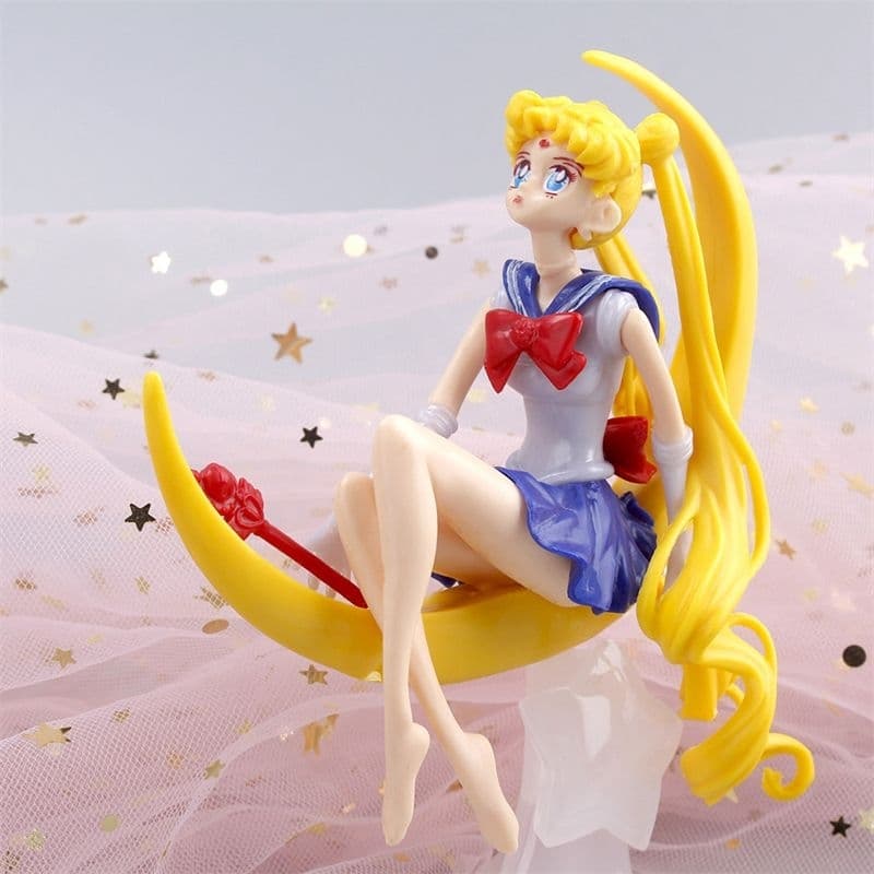 Action Figure Sailor Moon Usagi Tsukino Na Lua Decorativa - Produto no Brasil Envio Imediato.