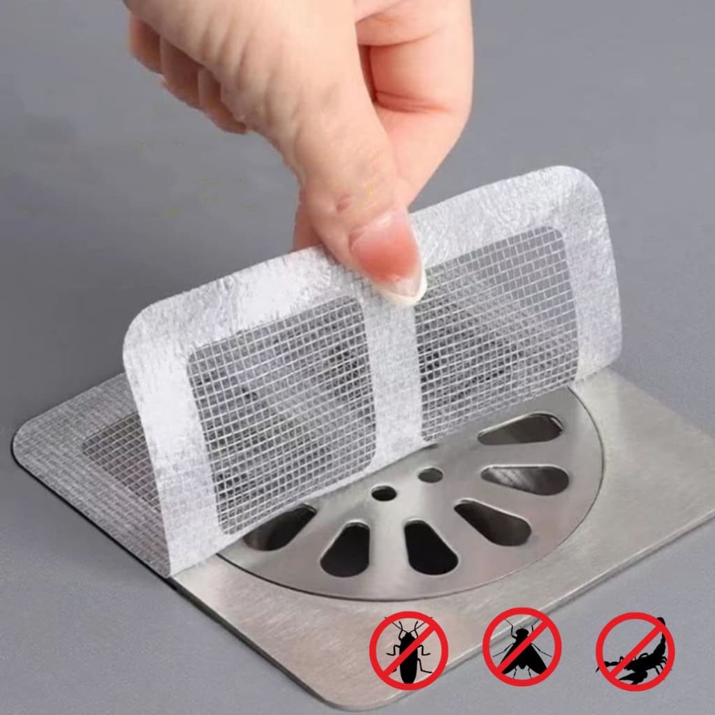 KIT 5-20 Pçs Tela Protetor Ralos Adesivos Anti Inseto Anti-Odor Descartáveis