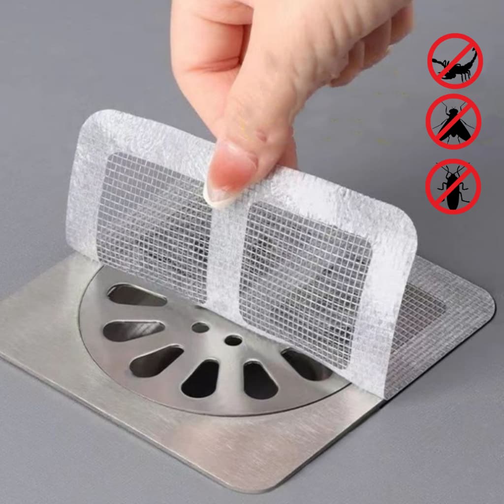 KIT 5-30 Pçs Tela Protetor Ralos Adesivos Anti Inseto Anti-Odor Descartáveis