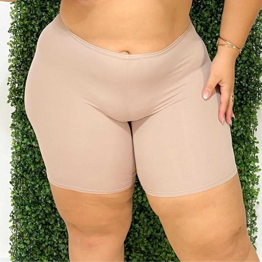 Bermuda Segunda Pele Plus Size Short Anágua Plus Sem Transparência Cintura Alta