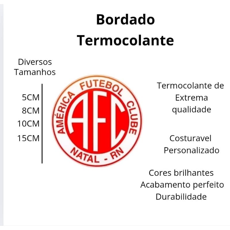 Patch Bordado América de Natal Termocolante