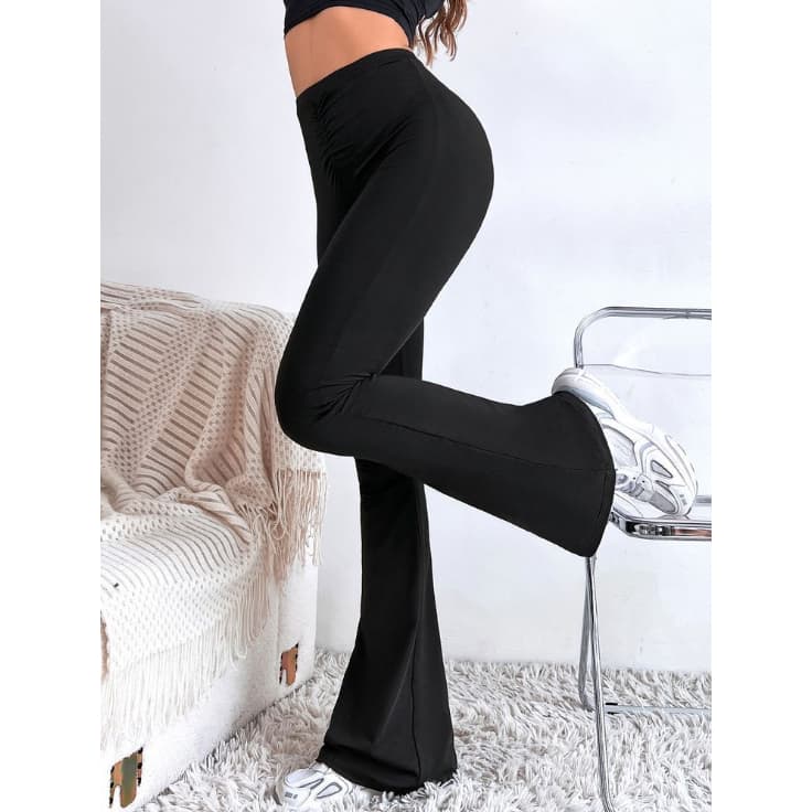 Calça bailarina flare branca e preta -enfermagem
