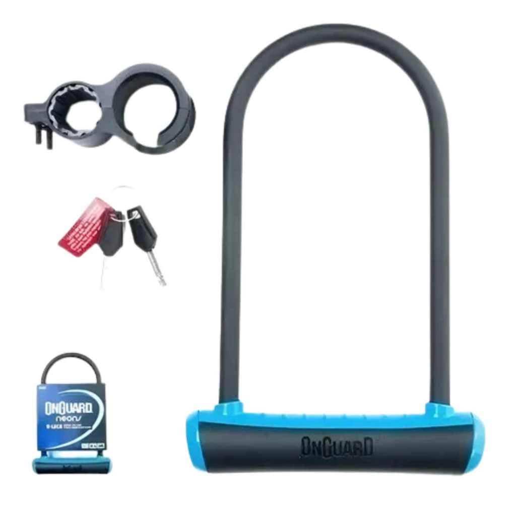 Cadeado U-lock Onguard Neons 8152 Bike Cor Azul