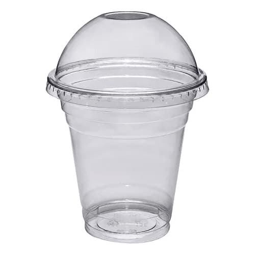 Kit 50 Copo Pet Tampa Bolha Com furo Revive Talge Eco "ESCOLHA O TAMANHO"
