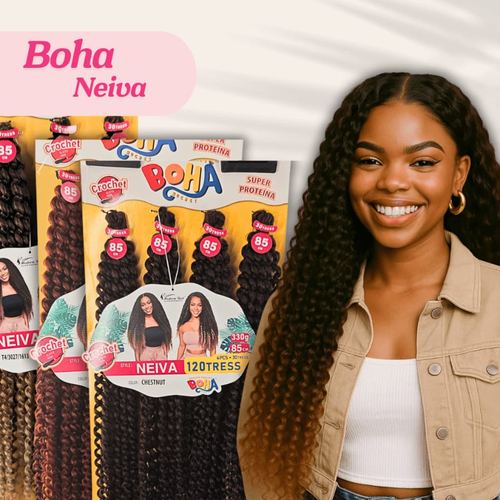 Cabelo Orgânico Neiva Cacheado 85cm 330g Super Proteína Crochet