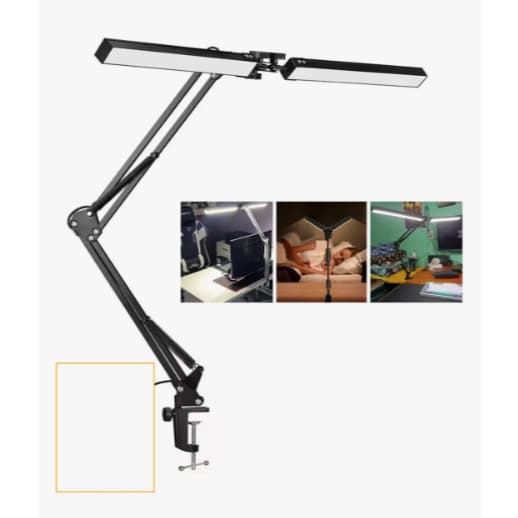 Luminária Led Com Braço Oscilante Longo Luminaria De Mesa