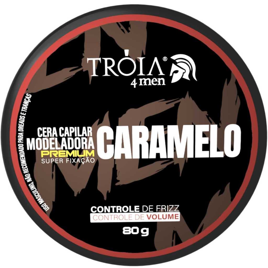 Pomada Modeladora Premium Caramelo Controle De Frizz Tróia