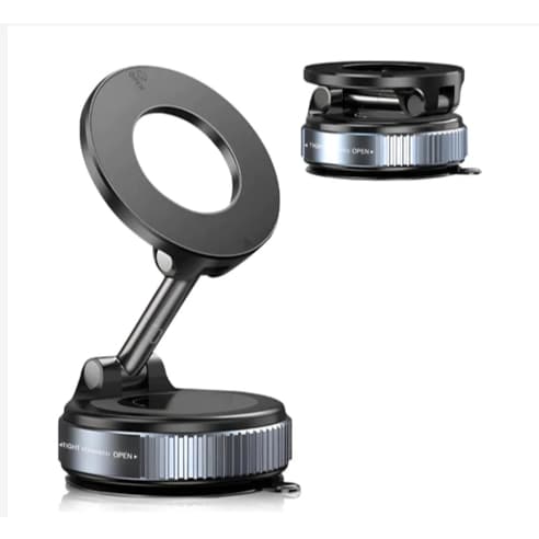 Suporte para Telefone com Ventosa a Vácuo 360° Melhorado, Montagem Magnética para Carro, Suporte para Telefone sem Mãos