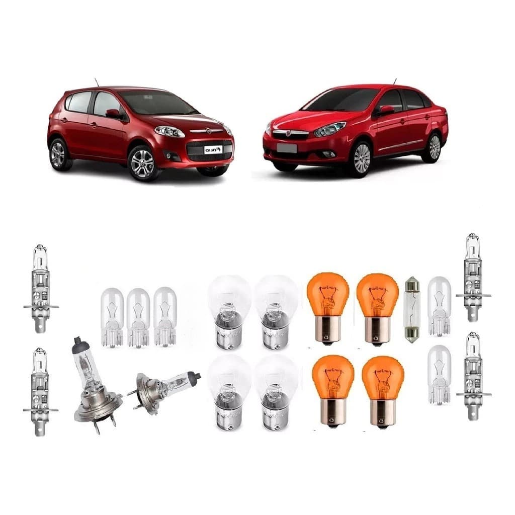 Kit 20 Lampada Lanterna Farol Palio G5 Siena 2012  2017  F37