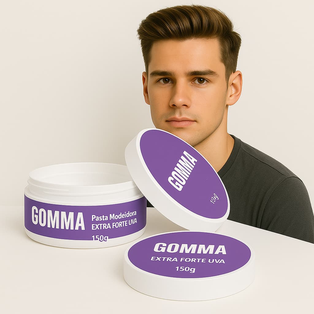 Pasta Modeladora Capilar Gomma Incolor Uva 150g – Extra Forte Profissional