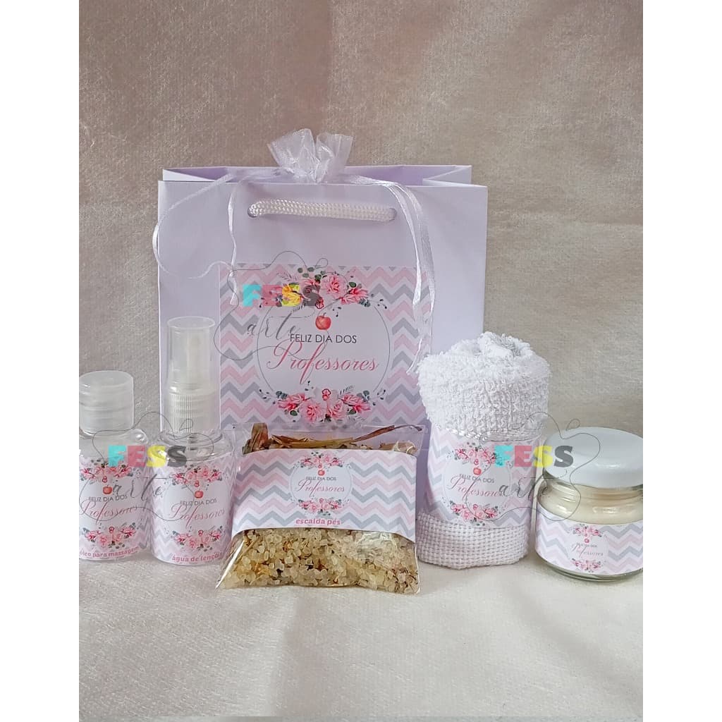 15/10 kit lembrancinha spa em casa presente especial professora brinde corporativo empresarial luxo