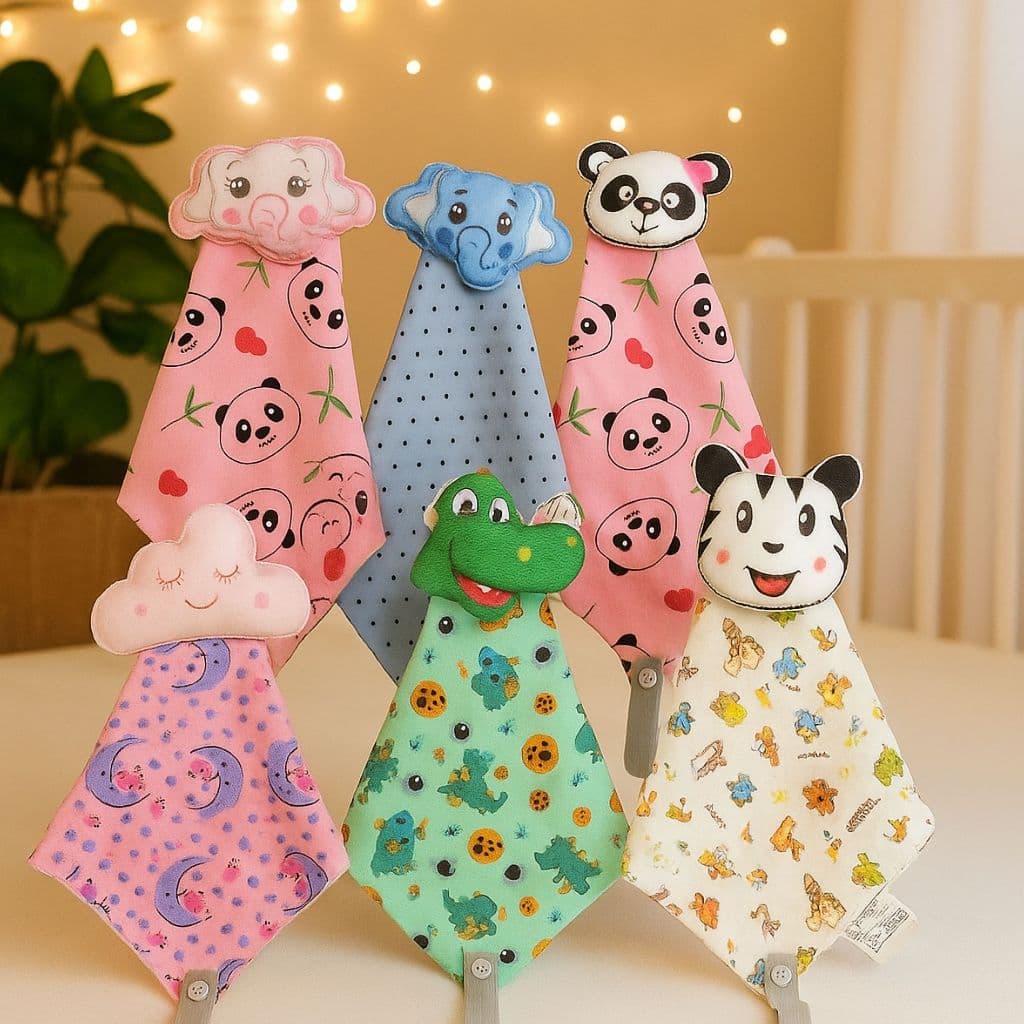 Naninha De Bichinho com Porta Chupeta Para Bebe Pelúcia Promoção Sortido