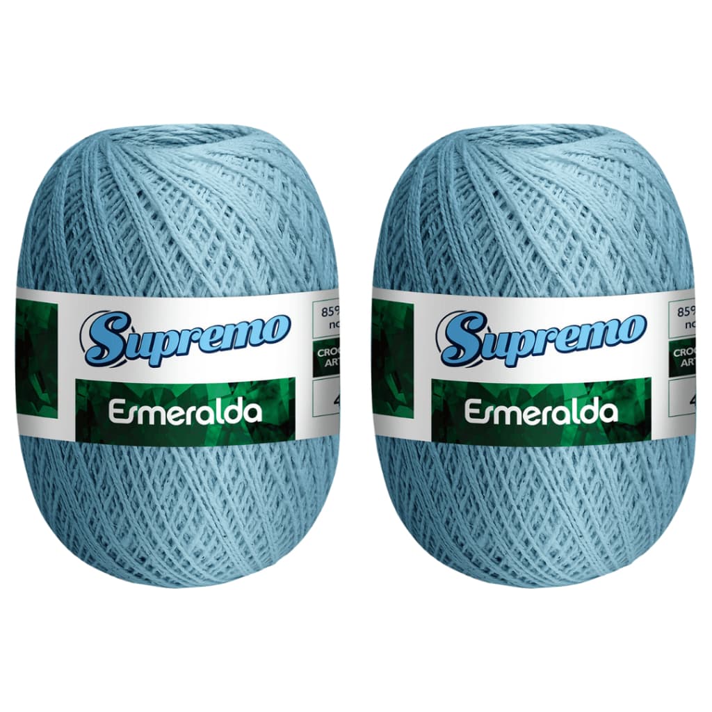 Kit 2 unidades Fio Supremo Esmeralda 460m