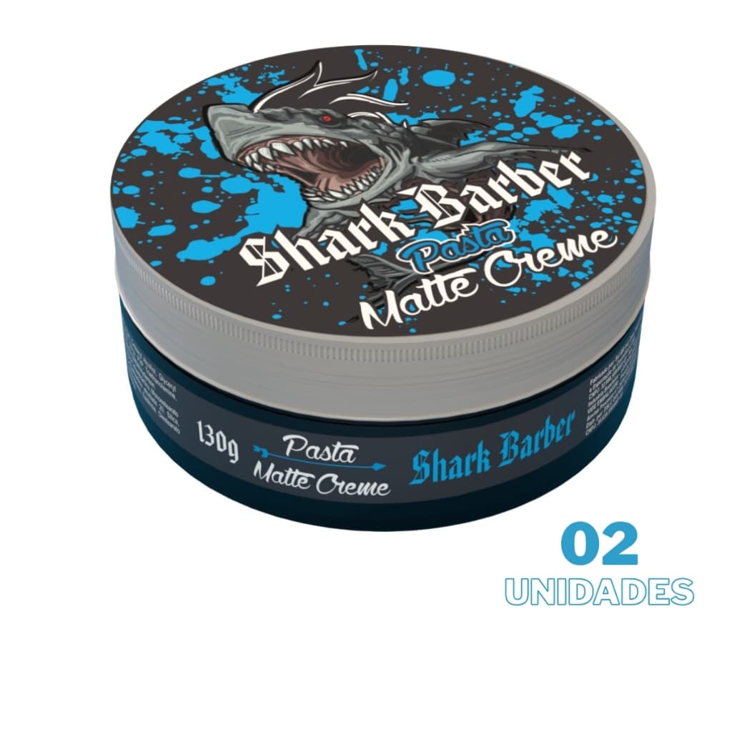 KIT C/2 UN PASTA MATTE CREME SHARK BARBER 130G