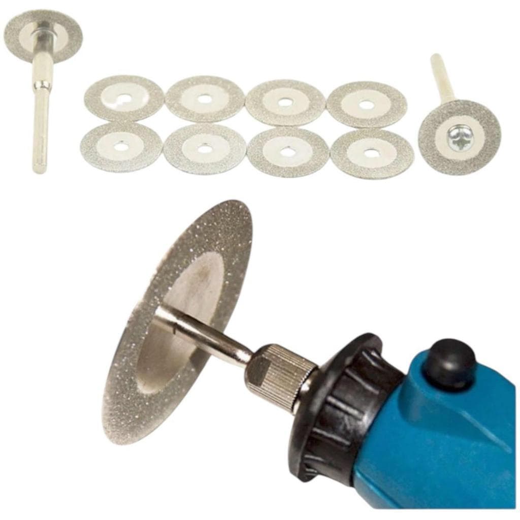 Kit 10 Discos Diamantado 30mm Para Mini Retifica E Furadeira