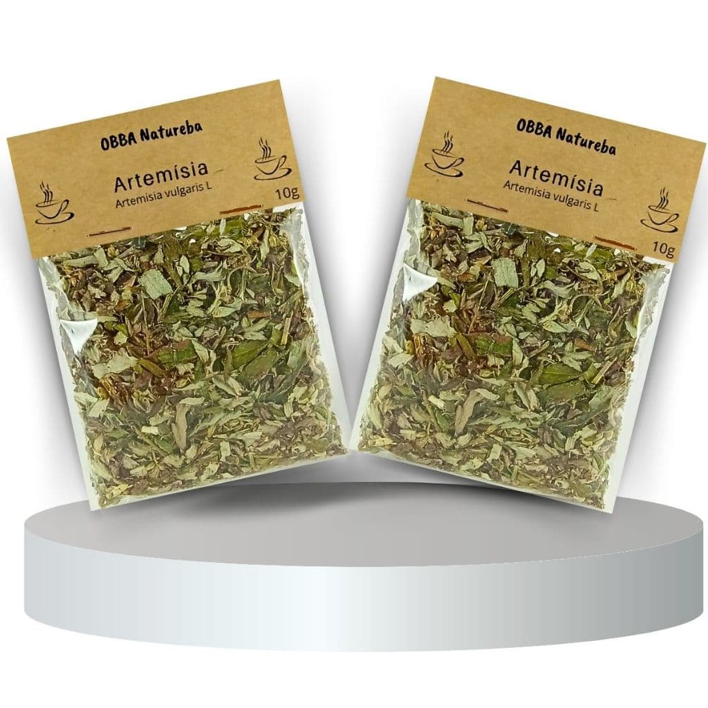 Erva de Artemísia para Infusão Artemisia vulgaris 100% Pura Própria para Chá – Combo com 2 Pacotes