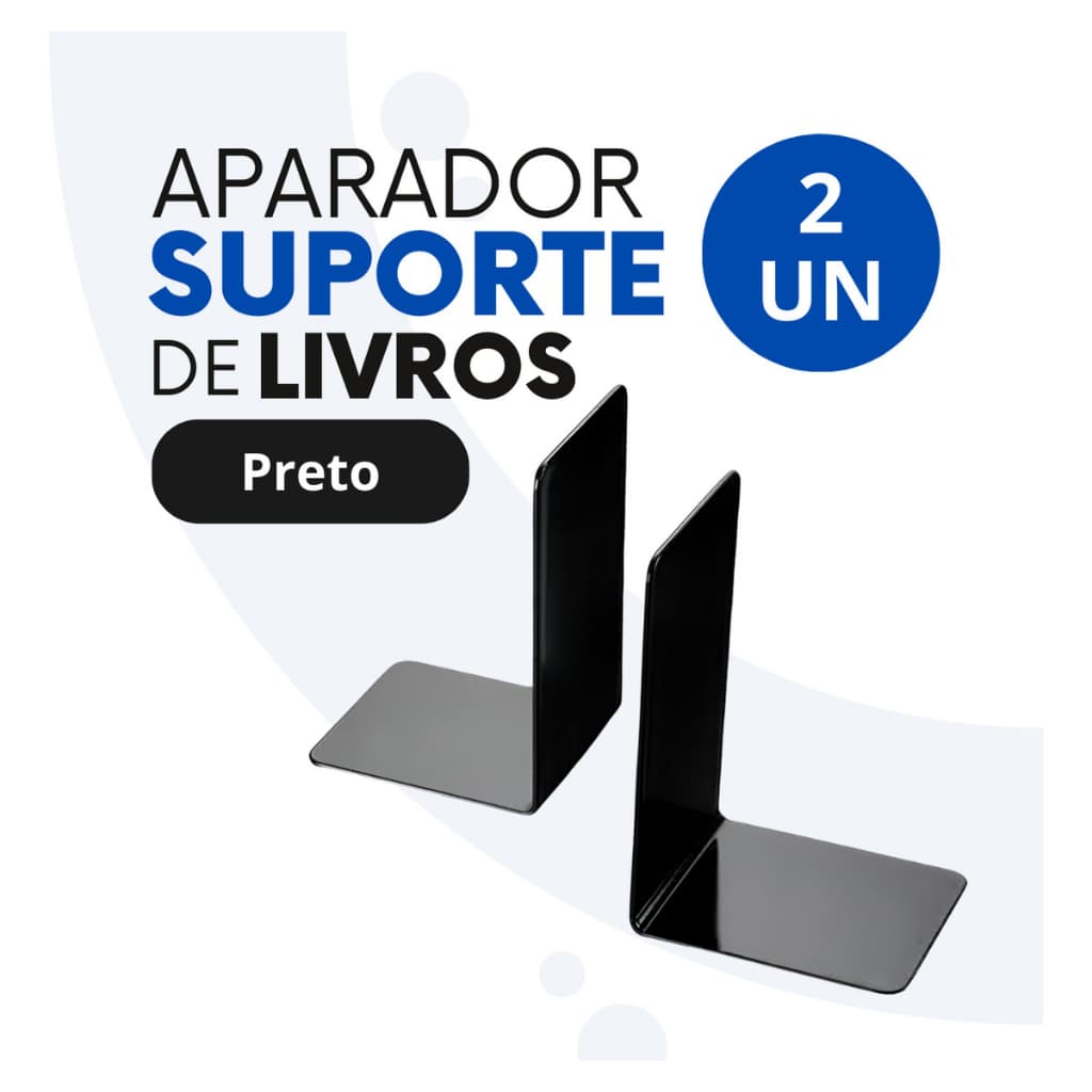 Kit 2 Aparador Suporte Organizador Apoio De Livros Acrílico