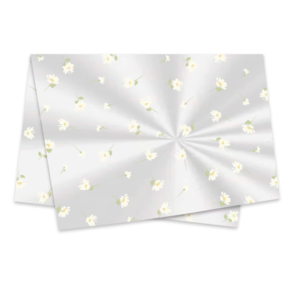 Poli Sujinho Estampa Daisy Incolor para Decoração 49,0x69,0cm, Xingó - 10/20/50 folhas.